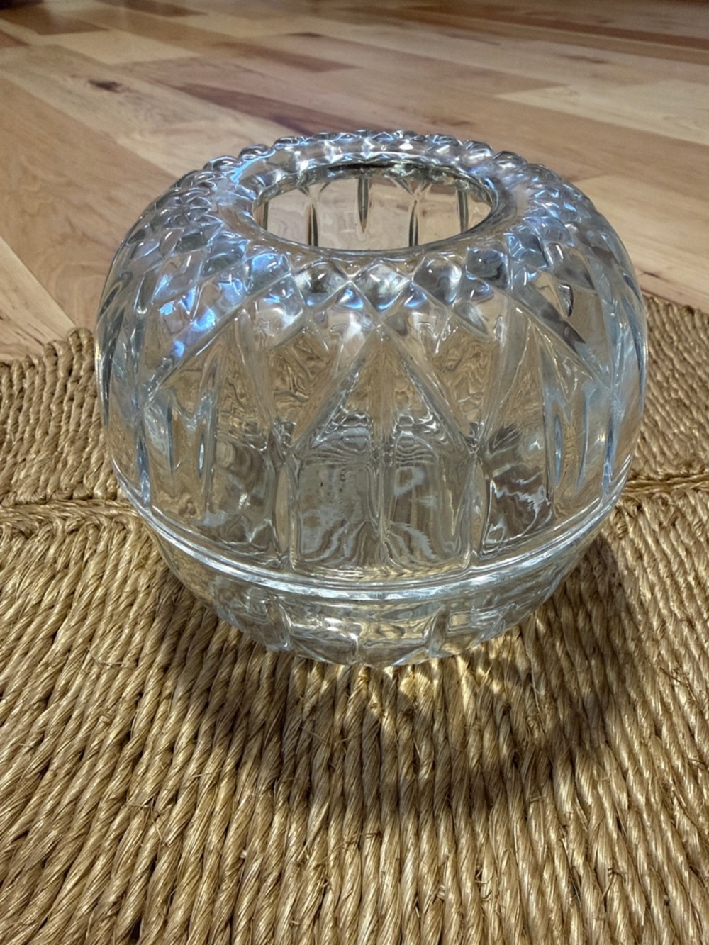 Vintage Homco Clear Textured Glass Fairy Light